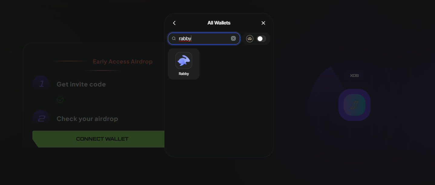 نحوی اتصال کیف پول رمز ارز به ایردراپ XOS